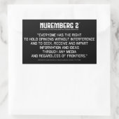 Article 19 Déclaration des Stickers Droits de l'Ho (Sac)