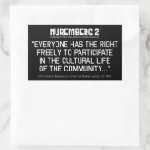 Article 27 Déclaration des Stickers Droits de l'Ho (Sac)