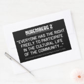 Article 27 Déclaration des Stickers Droits de l'Ho (Enveloppe)