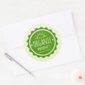 Article Biologique Autocollant Vert (Enveloppe)