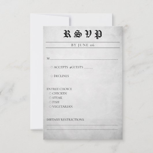 Article de journal Mariage RSVP (Devant)