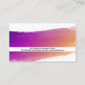 artiest | Content Creator | geborstelde verf Visitekaartje (Achterkant)