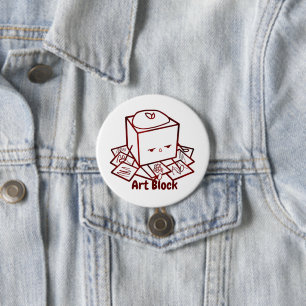 Artiest Creatief Kunstblok Ronde Button 7,6 Cm