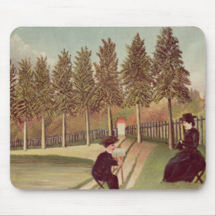 Artiest die zijn vrouw schildert, 1900-05 muismat
