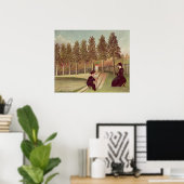 Artiest die zijn vrouw schildert, 1900-05 poster (Thuiskantoor)