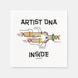 Artiest DNA Inside Genes Genetics DNA Replication Servetten