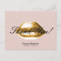 Artiest Gold Lips Blush Pink Salon bedankt