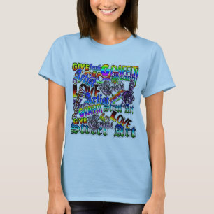 Artiest Graffiti Text Shirt