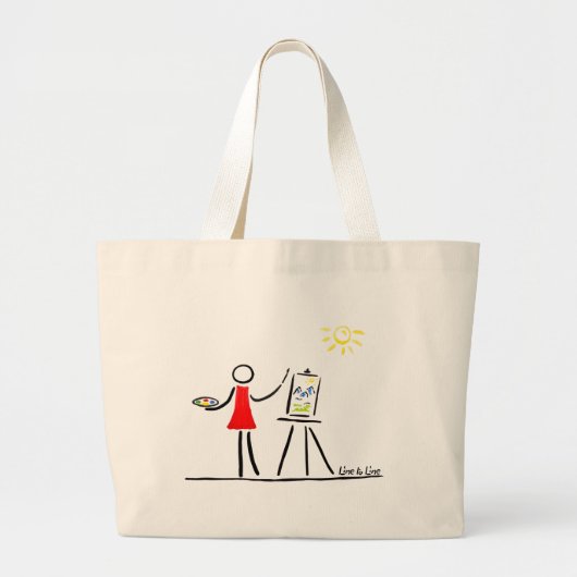Artiest Grote Tote Bag (Voorkant)