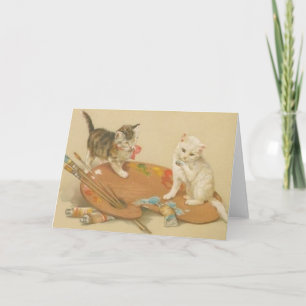  artiest Kitten Note Card Kaart