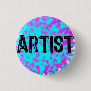 Artiest — Kleine spatters Ronde Button 3,2 Cm