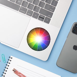 Artiest Kleurenwiel Regenboog Sticker