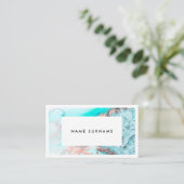 Artiest Marble Gold Waterverf Visitekaartje (Staand voorkant)