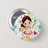 Artiest op het werk Button (Voorkant /achterkant)