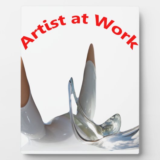 Artiest op het werk fotoplaat (Voorkant)