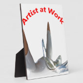Artiest op het werk fotoplaat (Zijkant)