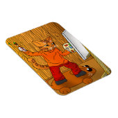 Artiest Painter Cat Magnet Magneet (Rechterzijde)