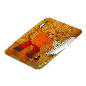 Artiest Painter Cat Magnet Magneet (Linkerzijde)