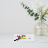 Artiest Painter Mini Visitekaartje (Staand voorkant)