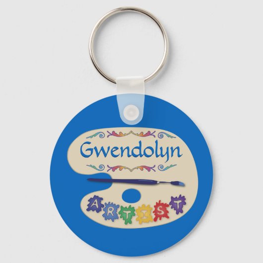 Artiest Palette Sleutelhanger (Voorkant)