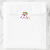 Artiest Ronde Sticker (Tas)