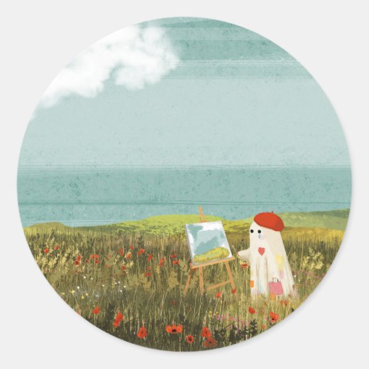 Artiest Ronde Sticker (Voorkant)