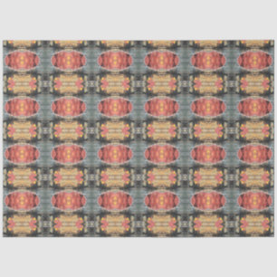 Artiest Rood Grijs Sinaasappel Groot Abstract Geom Tissuepapier
