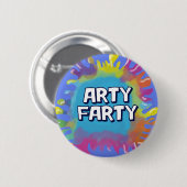 artiest schilder paint blob ronde button 5,7 cm (Voorkant /achterkant)