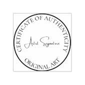 Artiest Signature Certificaat van Authenticiteit S Rubberstempel (Afrduk)