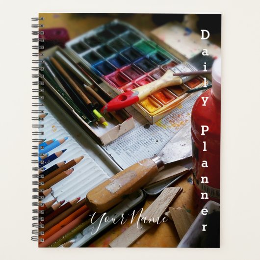 Artiest Supplies Daily Planner- HAMbWG Planner (Voorkant)