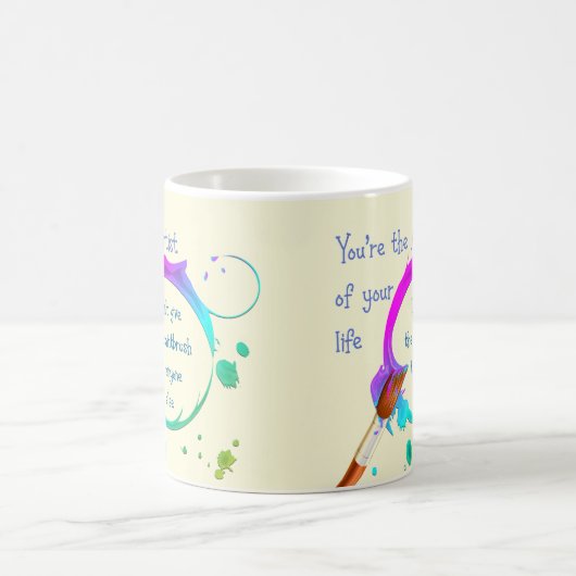 Artiest van uw eigen Inspirerend prijsopgave voor Koffiemok (Center)