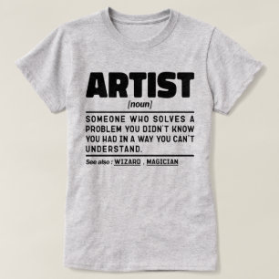 Artiest zelfstandig naamwoord definitie grappige u t-shirt