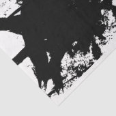 Artiest Zwart Wit Grote Abstract Loop Driehoek Tissuepapier (Detail)