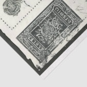 Artiest Zwart Wit Grote Pioen Decoupage Tissuepapier (Detail)