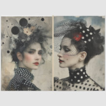 Artiesten Mixed Media Zwart Wit Ivoor Grote Gezich