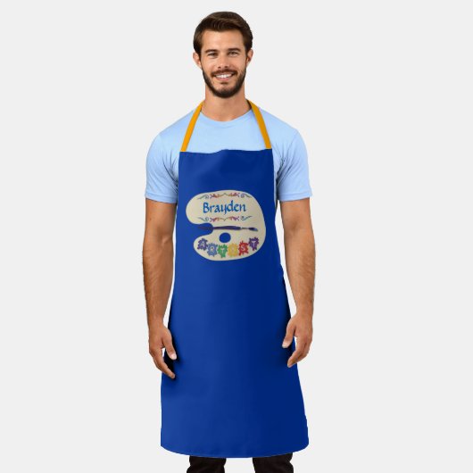 Artiesten palet schilderen mock Apron Schort (Gedragen)