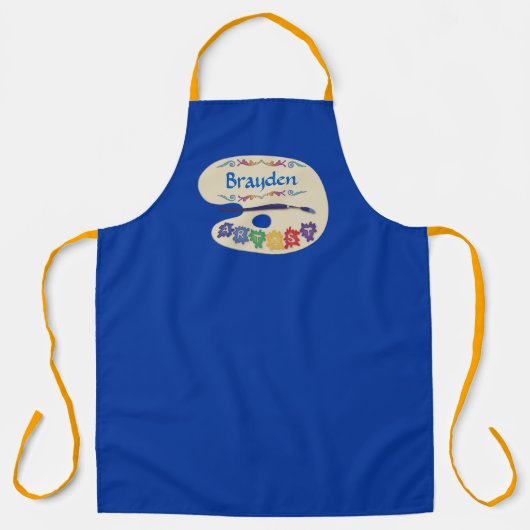 Artiesten palet schilderen mock Apron Schort (Voorkant)
