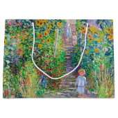 Artiestentuin, monet Large Gift Bag Groot Cadeauzakje (Voorkant)