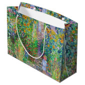 Artiestentuin, monet Large Gift Bag Groot Cadeauzakje (Achterkant Gekanteld)