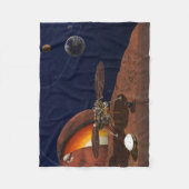 Artiest's Rendition of the Insight Lander. Fleece Deken (Voorkant)