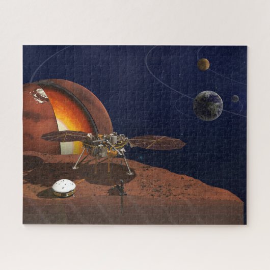Artiest's Rendition of the Insight Lander. Legpuzzel (Horizontaal)