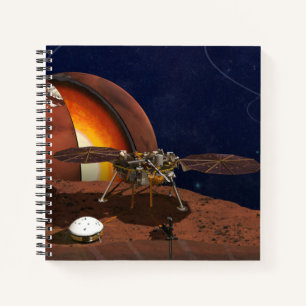 Artiest's Rendition of the Insight Lander. Notitieboek