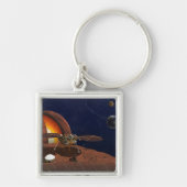 Artiest's Rendition of the Insight Lander. Sleutelhanger (Voorkant)