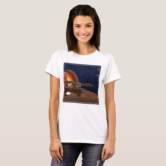 Artiest's Rendition of the Insight Lander. T-shirt (Voorkant volledig)