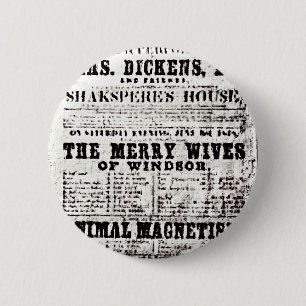 Artifacts3 van stratford-op-Avon Shakespeare jGib Ronde Button 5,7 Cm
