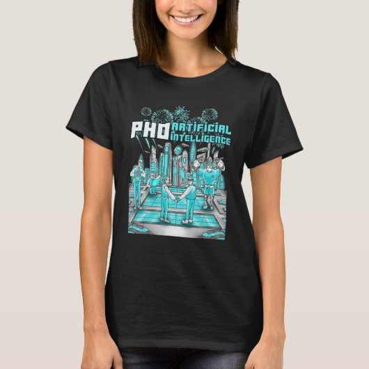 Artificial Intelligence AI Computer Science AI Mas T-shirt (Voorkant)