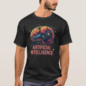 Artificial Intelligence Brain Tech T-shirt voor ma (Voorkant)
