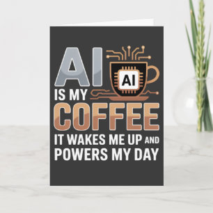 Artificial Intelligence Coffee Humor Kaart