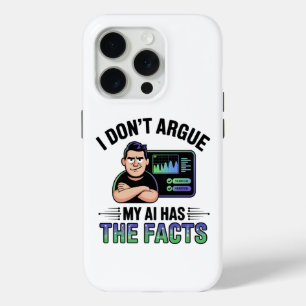 Artificial Intelligence Facts Humor Design iPhone 15 Pro Case