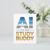 Artificial Intelligence Study Buddy Design Briefkaart (Staand voorkant)